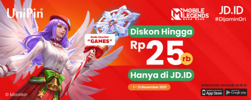 Promo Diskon hingga 25rb UniPin Gift Card hanya di JDID